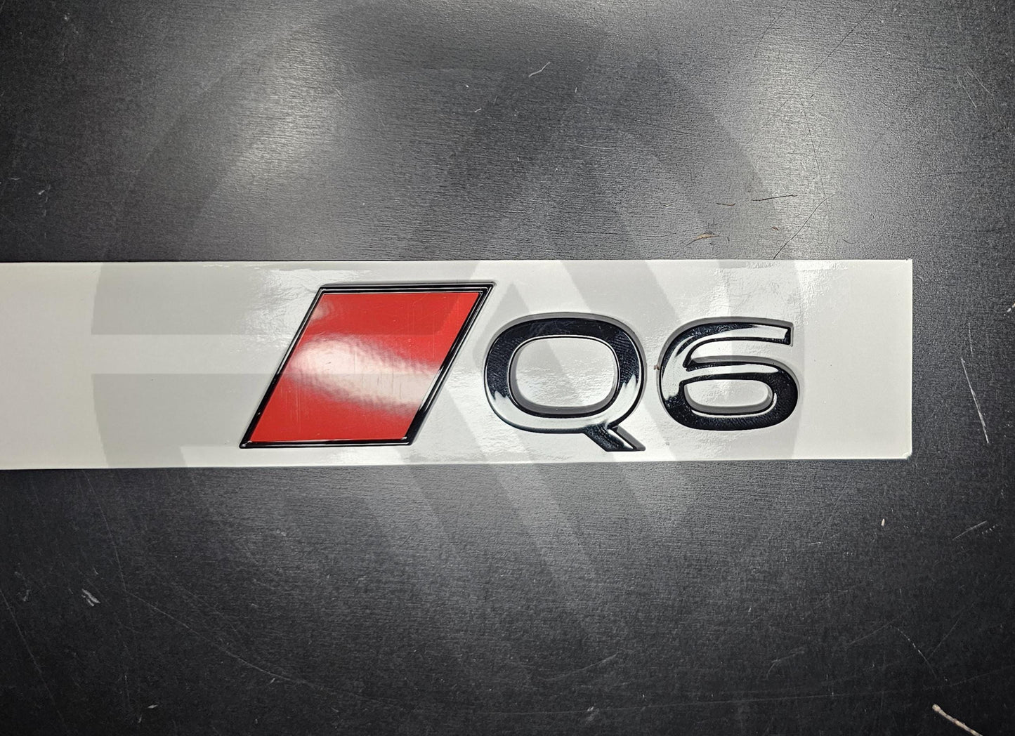 Audi Q6 2025 Gloss Black Badge/Emblem S-Line (New Style)