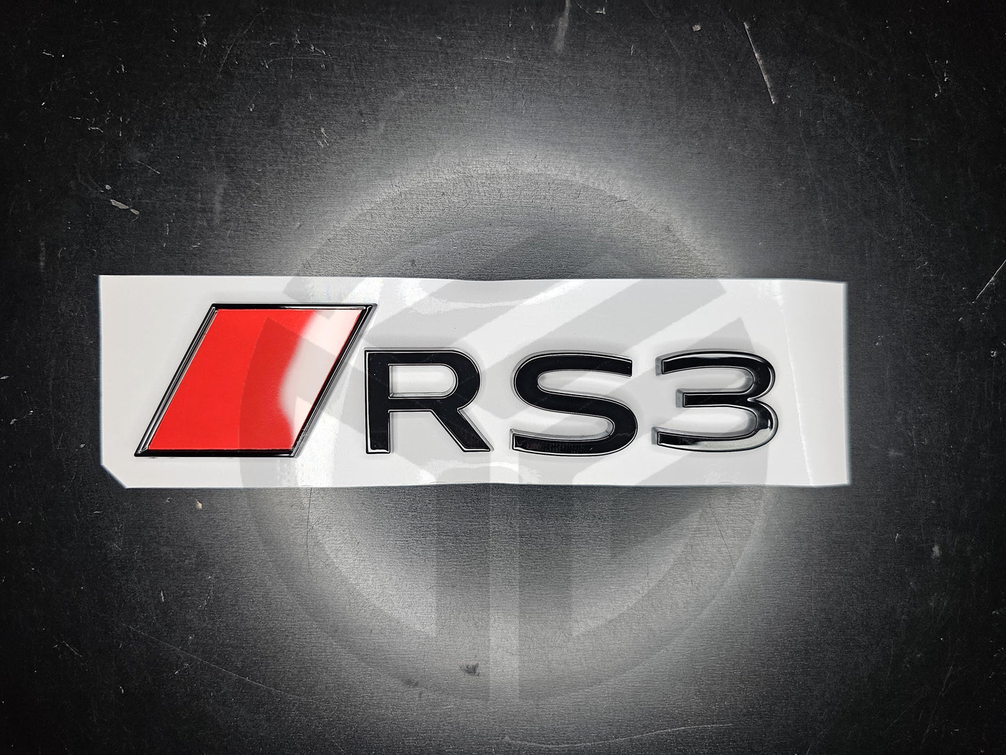 Audi RS3 2025 Gloss Black Badge/Emblem S-Line (New Style)