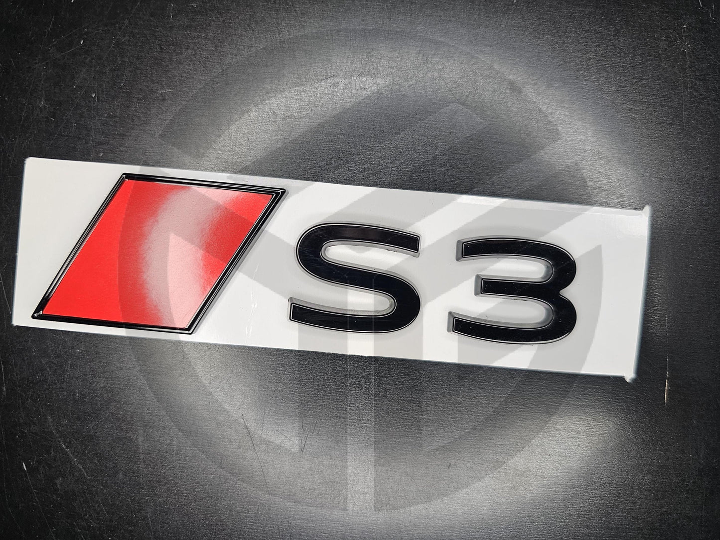 Audi S3 2025 Gloss Black Badge/Emblem S-Line (New Style)