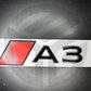 Audi 2025 New Style Badges (Various Colours) RS3 S3 S4 S5 S6A3 A4 A5 A6 A7 A8 Q3 Q4 Q5 Q6 Q7 Q8 Gloss Black Badge/Emblem S-Line (New Style)