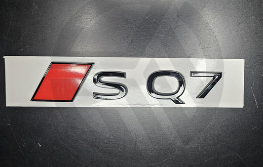 Audi SQ7 2025 Gloss Black Badge/Emblem S-Line (New Style)