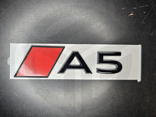 Audi A5 2025 Gloss Black Badge/Emblem S-Line (New Style)