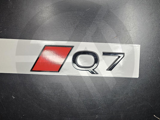 Audi Q7 2025 Gloss Black Badge/Emblem S-Line (New Style)
