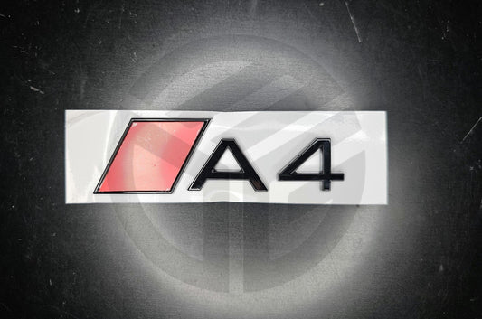 Audi A4 2025 Gloss Black Badge/Emblem S-Line (New Style)