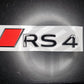 Audi 2025 New Style Badges (Various Colours) RS3 S3 S4 S5 S6A3 A4 A5 A6 A7 A8 Q3 Q4 Q5 Q6 Q7 Q8 Gloss Black Badge/Emblem S-Line (New Style)
