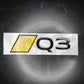 Audi 2025 New Style Badges (Various Colours) RS3 S3 S4 S5 S6A3 A4 A5 A6 A7 A8 Q3 Q4 Q5 Q6 Q7 Q8 Gloss Black Badge/Emblem S-Line (New Style)