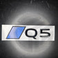 Audi 2025 New Style Badges (Various Colours) RS3 S3 S4 S5 S6A3 A4 A5 A6 A7 A8 Q3 Q4 Q5 Q6 Q7 Q8 Gloss Black Badge/Emblem S-Line (New Style)