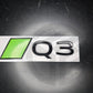 Audi 2025 New Style Badges (Various Colours) RS3 S3 S4 S5 S6A3 A4 A5 A6 A7 A8 Q3 Q4 Q5 Q6 Q7 Q8 Gloss Black Badge/Emblem S-Line (New Style)