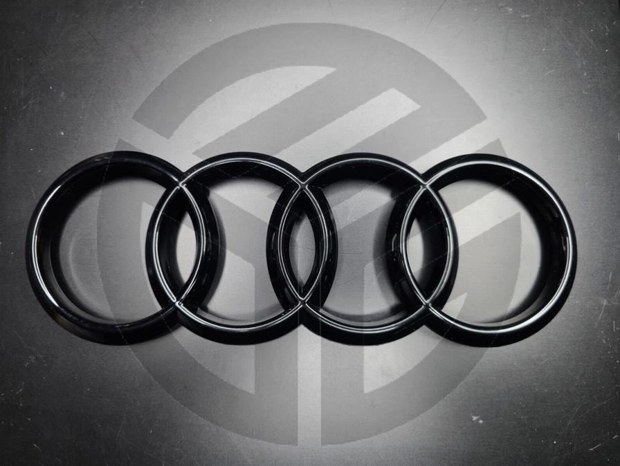 Audi Q2 2016-2024 Gloss Black Front Grille Badge/Emblem 285mm