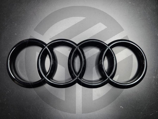 Audi A6 (C8) 2019-2024 Gloss Black Front Grille Badge/Emblem 273mm