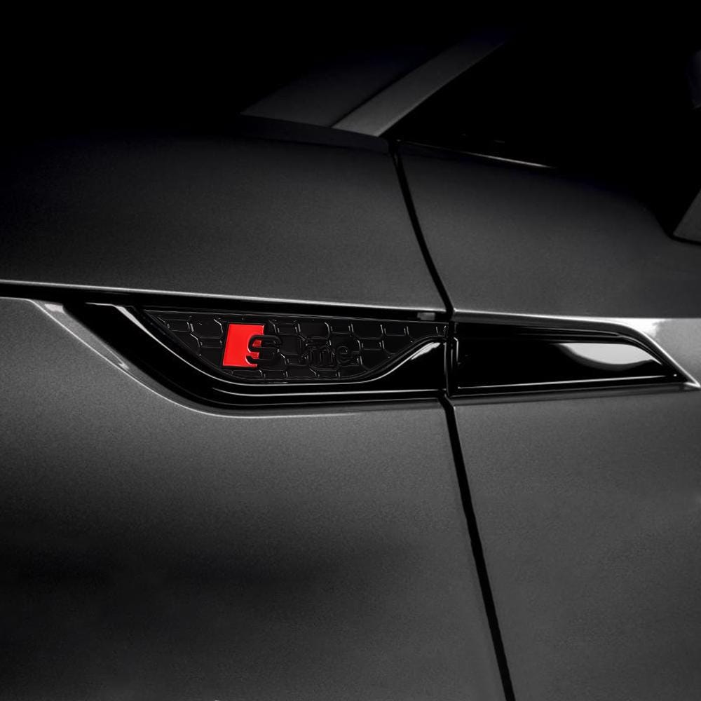 Audi S5 Fender/Wing/Door Badges 2017+ S5 Version Gloss Black