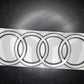 New 2025+ Audi A3 Rear Boot/Trunk/Tailgate Logo Badge Rings Emblem Black/White