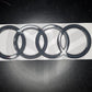 New 2025+ Audi Q7 Rear Boot/Trunk/Tailgate Logo Badge Rings Emblem Black/Grey