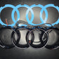 Gloss Black LED Light Up Audi Rings Grille Badge A1 A3 A4 A5 A6 A7 A8 Q3 Q5 Q7