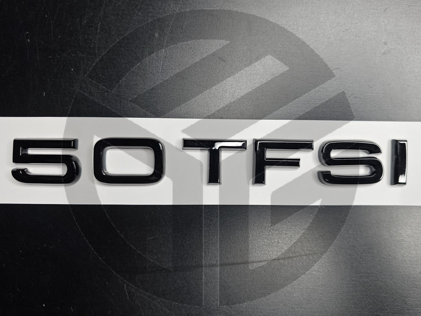 50 TFSI Gloss Black Rear Boot Badge All Model Audi 50TFSI A1 A3 A4 A5 A6 A7 A8 Q3 Q5 Q7 Q8