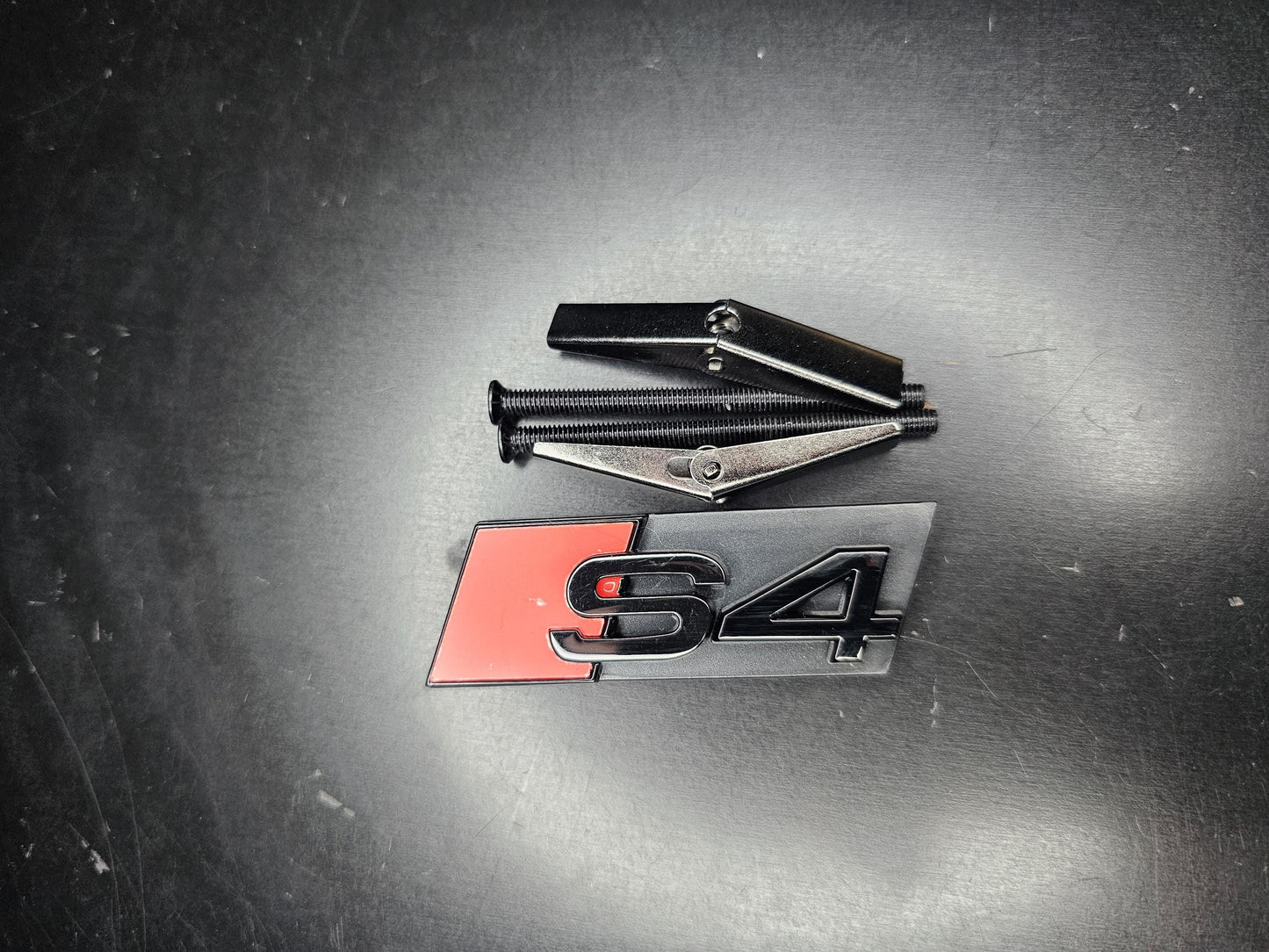 Audi S4 B9.5 2020-2024 Gloss Black Badges Bonnet/Boot (Includes S4 Grille Badge)