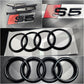 Audi S5 Coupe Version B9 2017-2019 Gloss Black Badges Bonnet/Boot (Includes S5 Grille Badge)