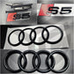 Audi S5 Sportback Version B8 2007-2016 Gloss Black Badges Bonnet/Boot (Includes S5 Grille Badge)