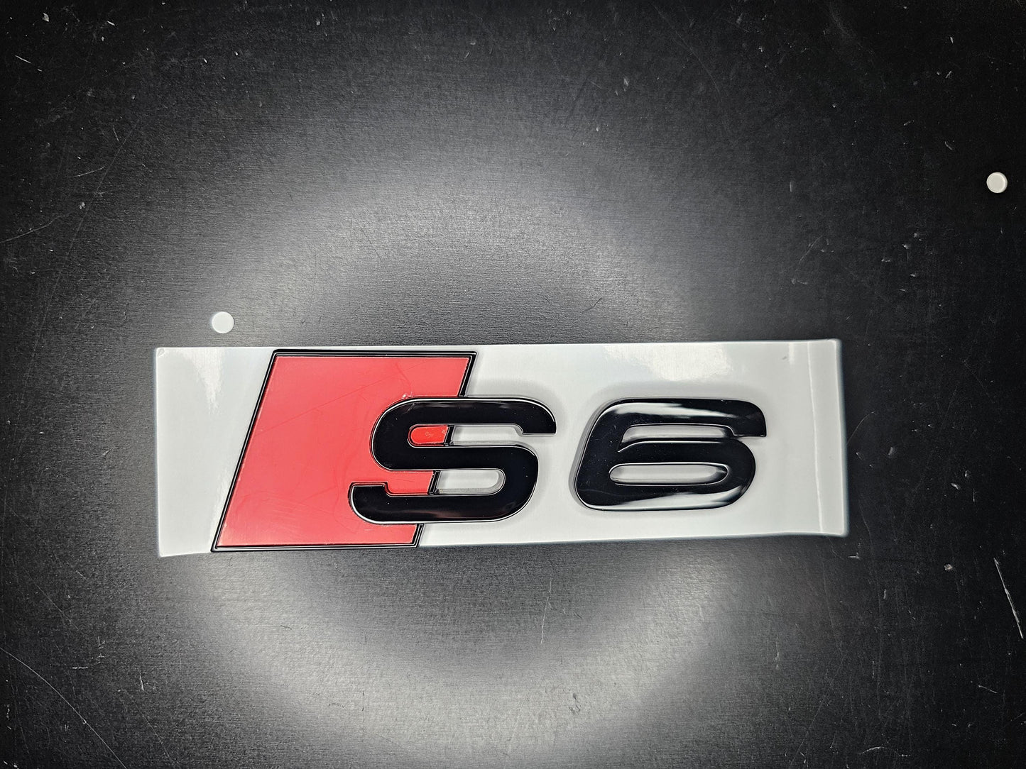 Audi S6 2019-2024 Gloss Black Badges Grille/Boot (Includes S6 Grille Badge)
