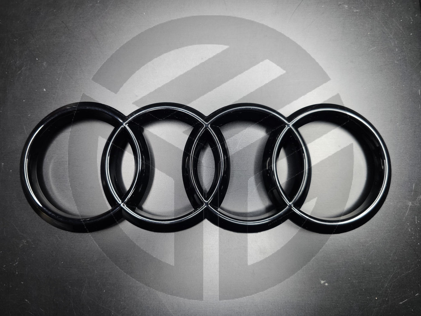Audi S4 B9.5 2020-2024 Gloss Black Badges Bonnet/Boot (Includes S4 Grille Badge)