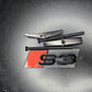Audi S3 2021-2024 Gloss Black Badges Bonnet/Boot (Includes S3 Grille Badge)