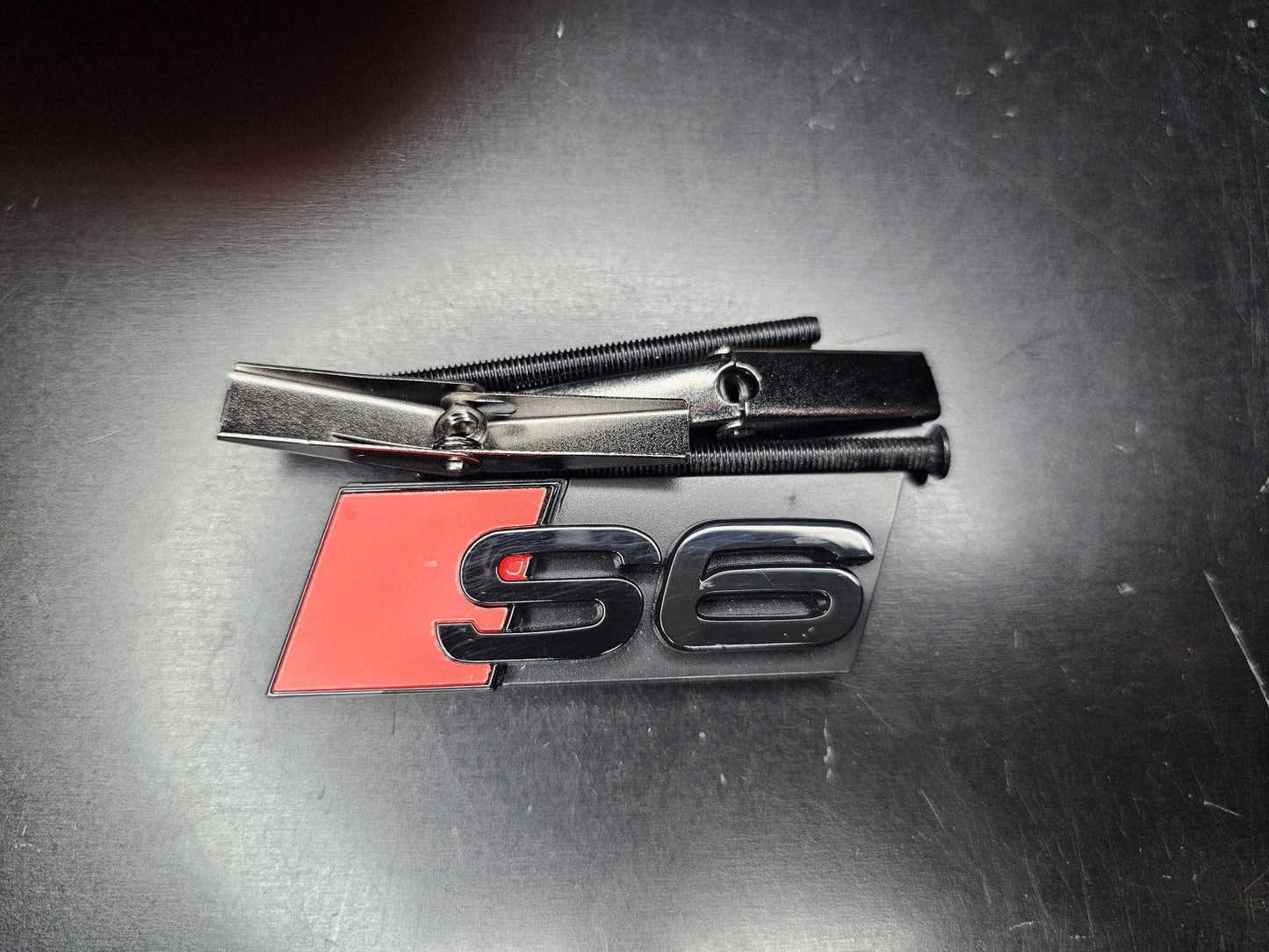 Audi S6 2019-2024 Gloss Black Badges Grille/Boot (Includes S6 Grille Badge)